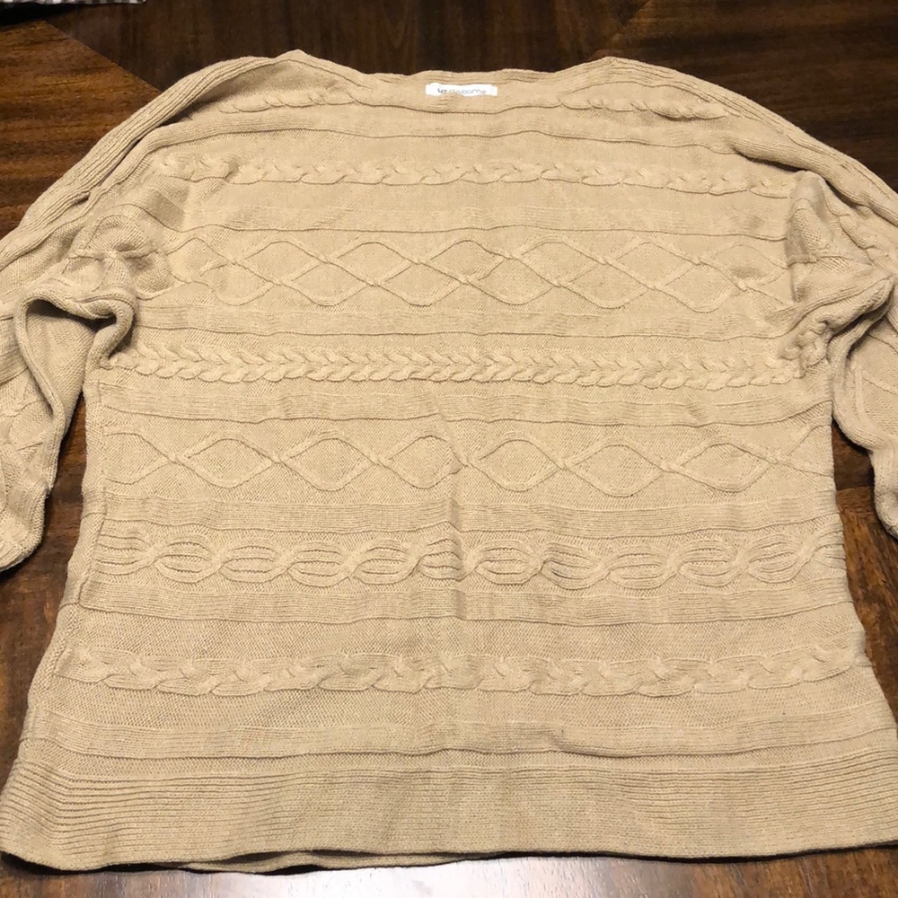 Liz Claiborne Tan Sweater.